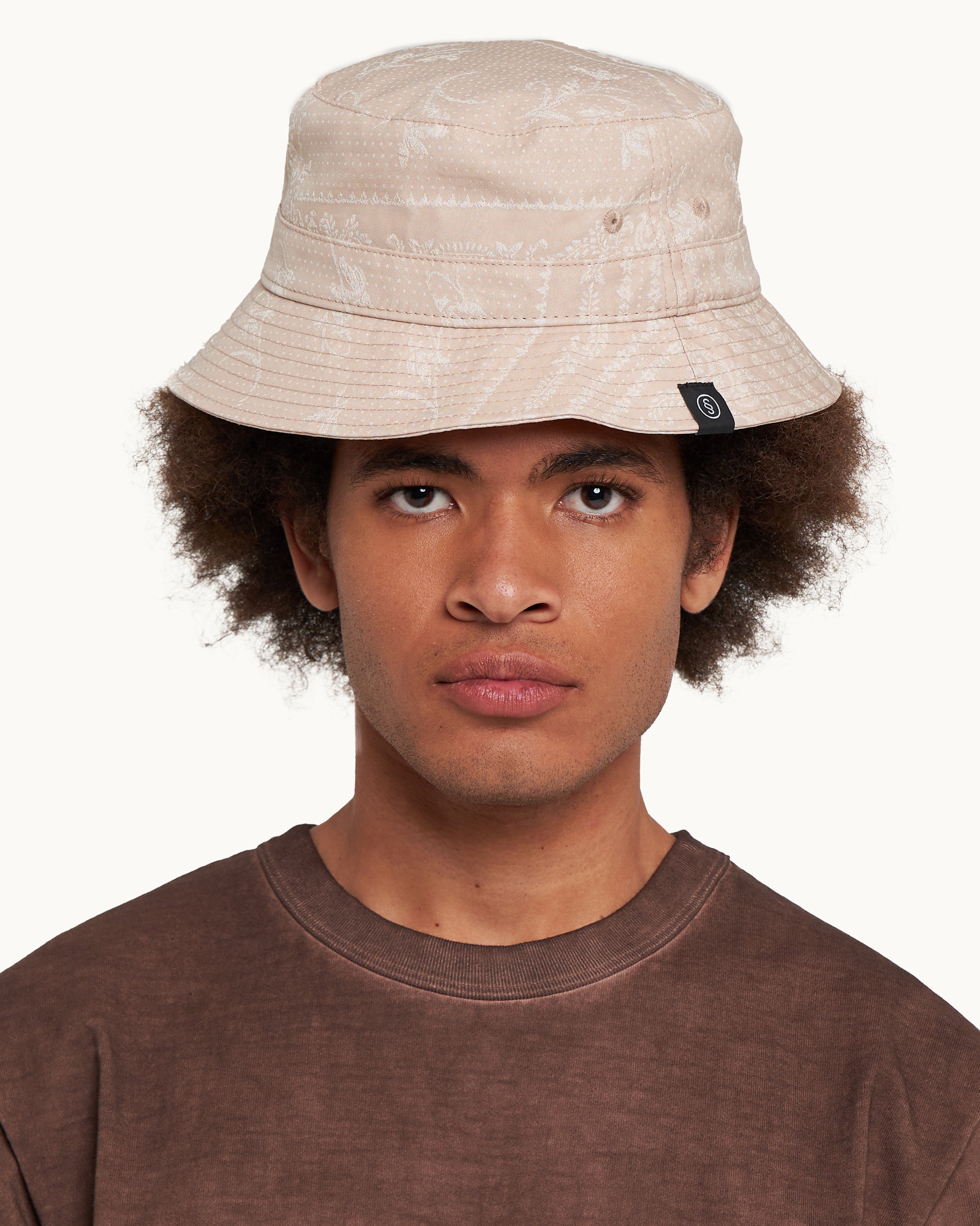 Silk Jacquard Bucket Hat