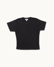 Womens Crop Baby T-Shirt Black